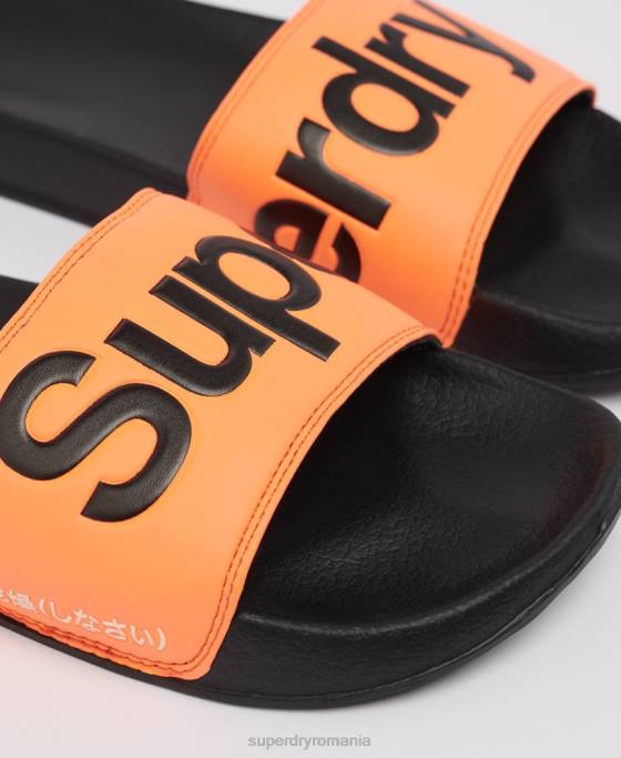 Superdry glisoare clasice cu logo pantofi portocale bărbați JX0Z1934