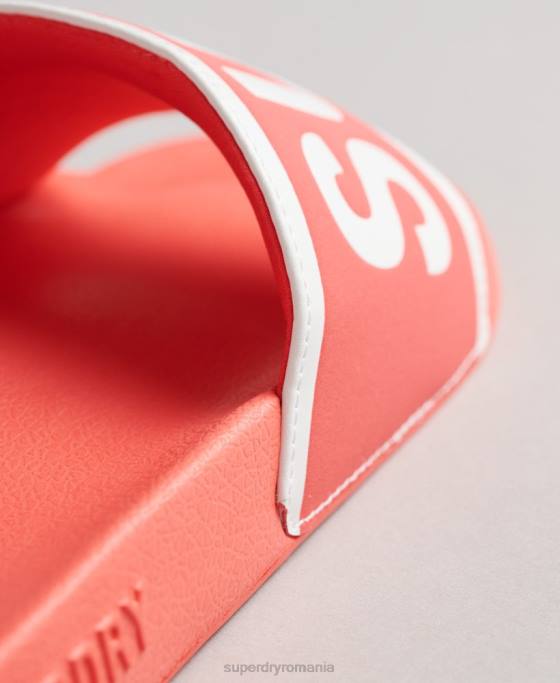 Superdry glisoare de bazin de bază pantofi coral femei JX0Z4380