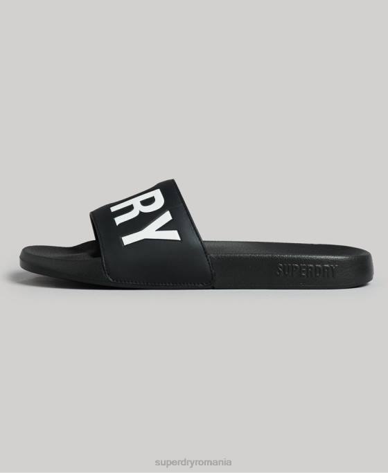 Superdry glisoare de bază de cod pantofi negru bărbați JX0Z1903