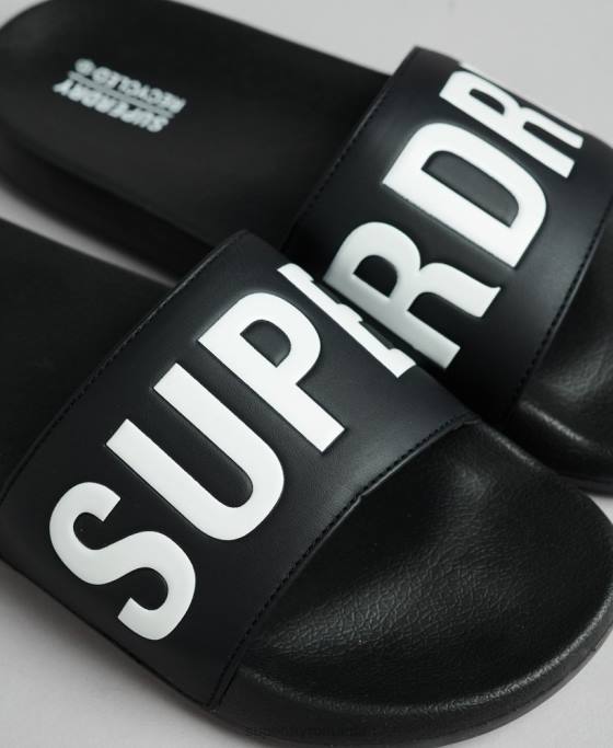 Superdry glisoare de bază de cod pantofi negru bărbați JX0Z1903