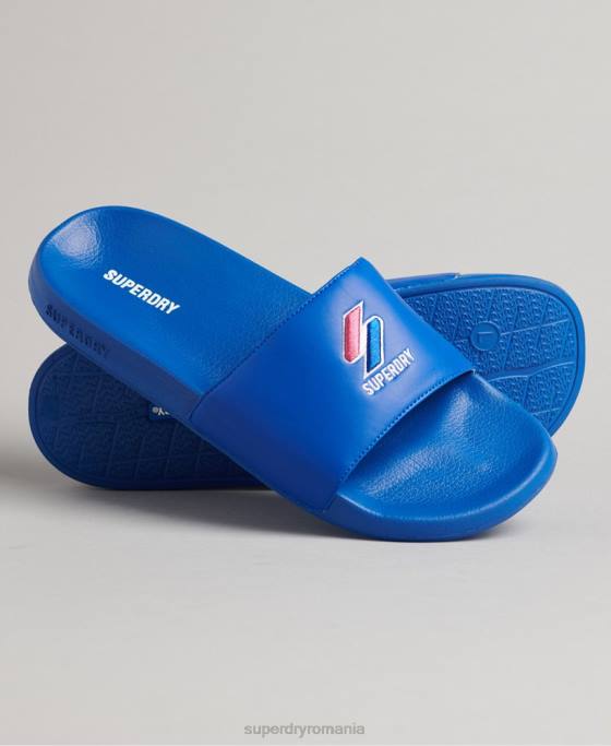Superdry glisoare de piscină esențiale cod pantofi albastru bărbați JX0Z1919