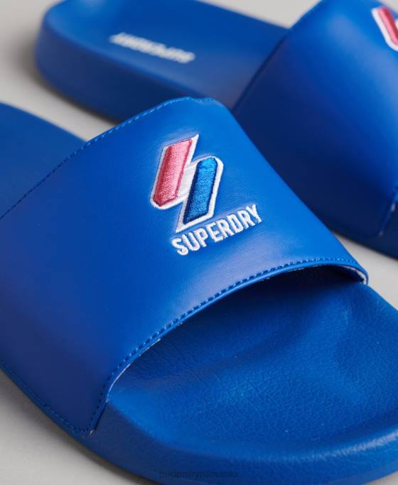 Superdry glisoare de piscină esențiale cod pantofi albastru bărbați JX0Z1919