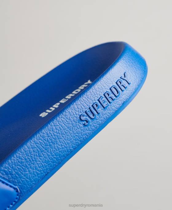 Superdry glisoare de piscină esențiale cod pantofi albastru bărbați JX0Z1919