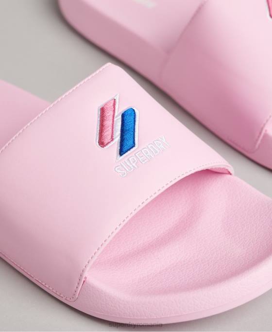 Superdry glisoare de piscină esențiale cod pantofi roz bărbați JX0Z1942