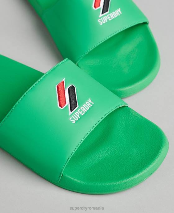 Superdry glisoare de piscină esențiale cod pantofi verde bărbați JX0Z1922