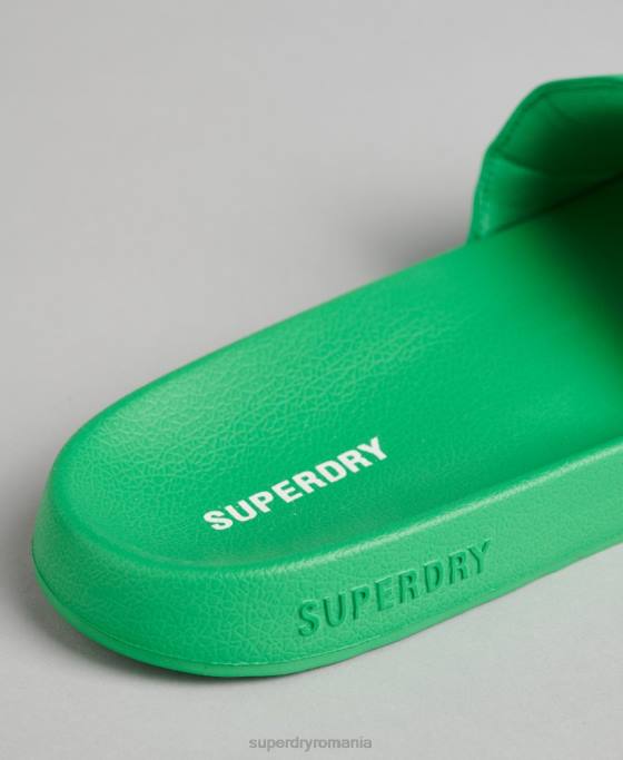 Superdry glisoare de piscină esențiale cod pantofi verde bărbați JX0Z1922