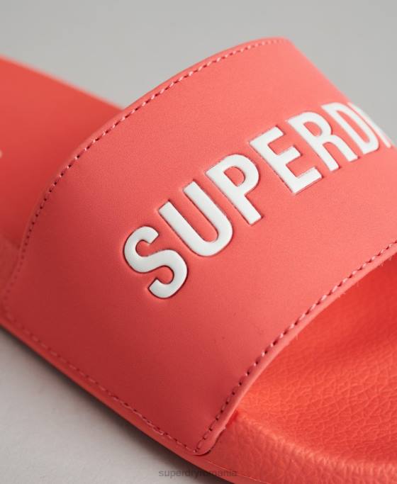 Superdry glisoare de piscină turnate grafic pantofi coral femei JX0Z4411