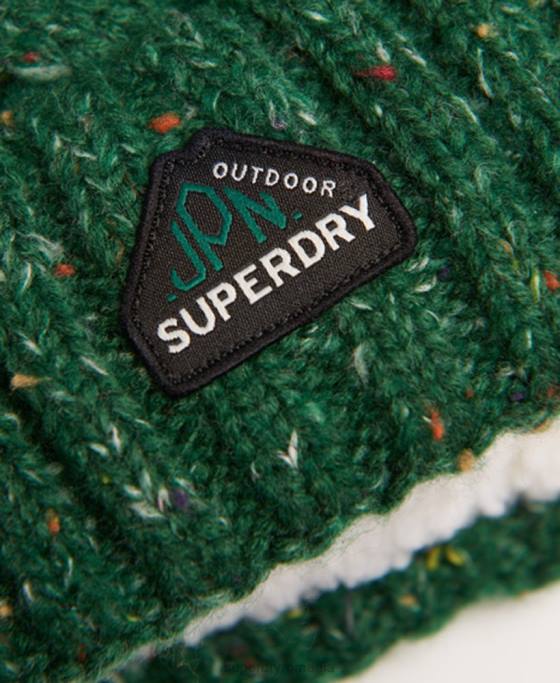 Superdry gracie cable beanie accesorii verde femei JX0Z4321
