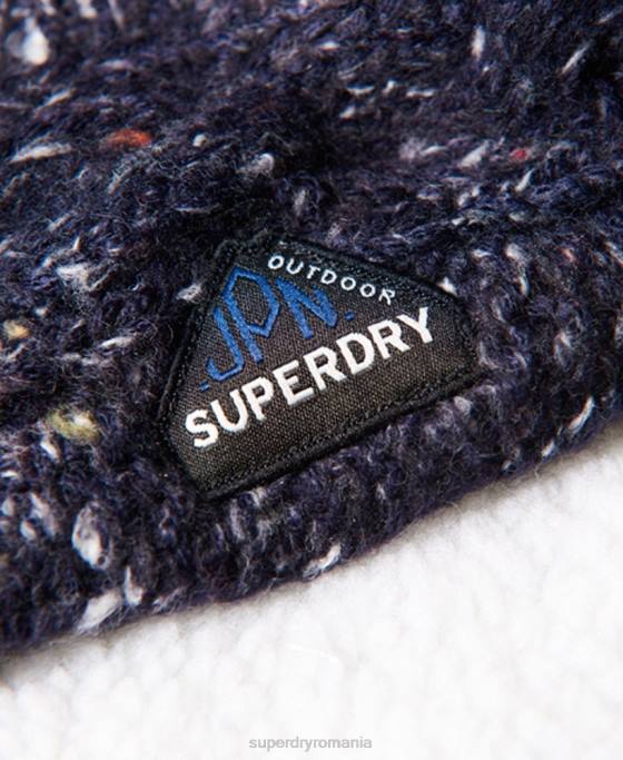 Superdry gracie cable snood accesorii marina femei JX0Z4324