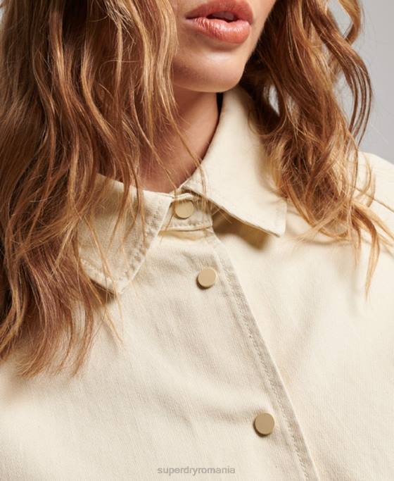 Superdry haina de corvoadă îmbrăcăminte bej femei JX0Z5412