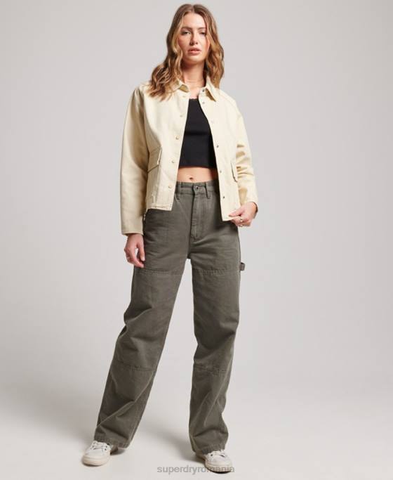 Superdry haina de corvoadă îmbrăcăminte bej femei JX0Z5412