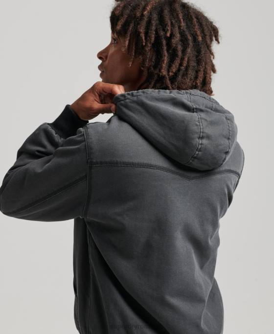 Superdry haine de lucru bomber cu glugă îmbrăcăminte maro bărbați JX0Z1067