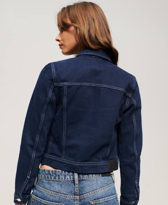 Superdry haine de lucru decupate îmbrăcăminte marina femei JX0Z3528