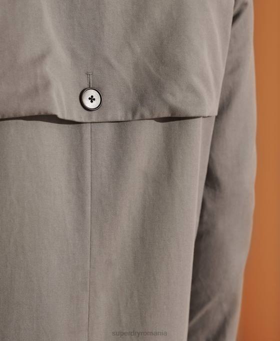 Superdry haină clasică mac ediție limitată îmbrăcăminte gri deschis bărbați JX0Z1148