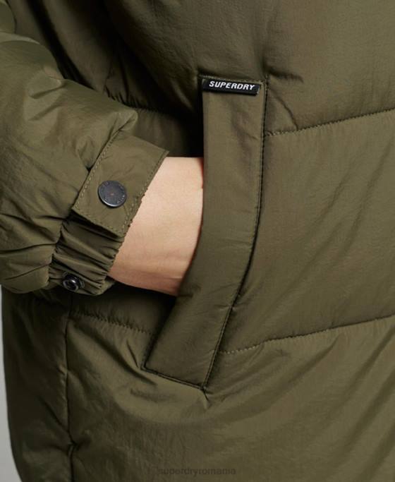 Superdry haină căptușită cocon de expediție îmbrăcăminte kaki femei JX0Z3644
