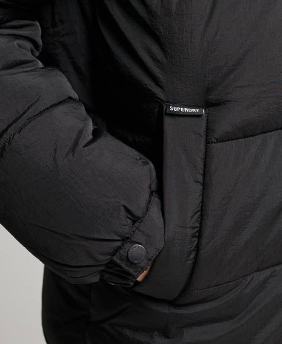 Superdry haină căptușită cocon de expediție îmbrăcăminte negru femei JX0Z3597