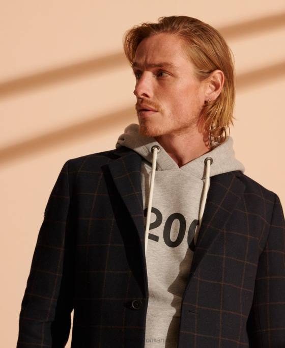 Superdry haină de lână de bază îmbrăcăminte marina bărbați JX0Z1197