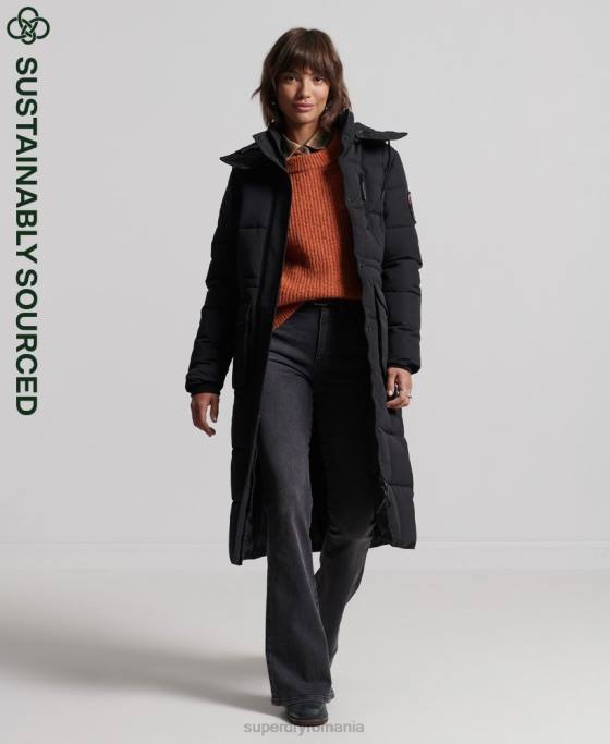 Superdry haină everest cu paragate îmbrăcăminte negru femei JX0Z5512