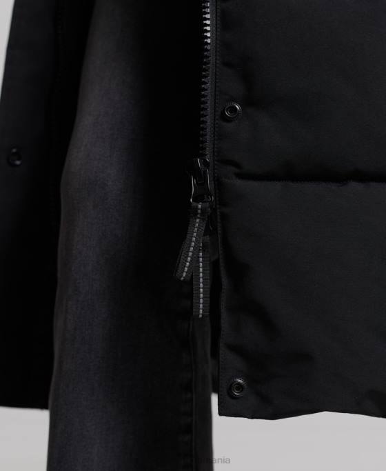 Superdry haină everest cu paragate îmbrăcăminte negru femei JX0Z5512
