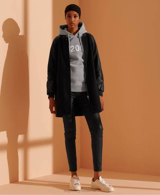 Superdry hanorac 2003 îmbrăcăminte gri femei JX0Z3475