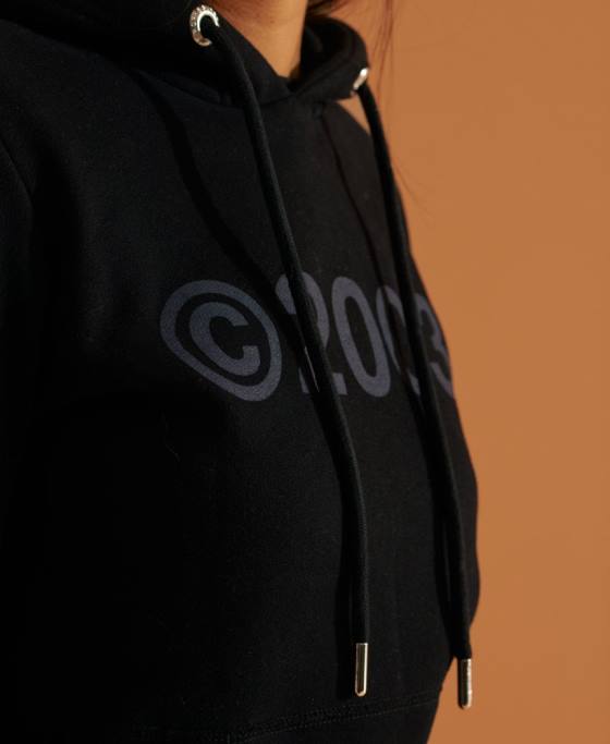 Superdry hanorac 2003 îmbrăcăminte negru femei JX0Z5948