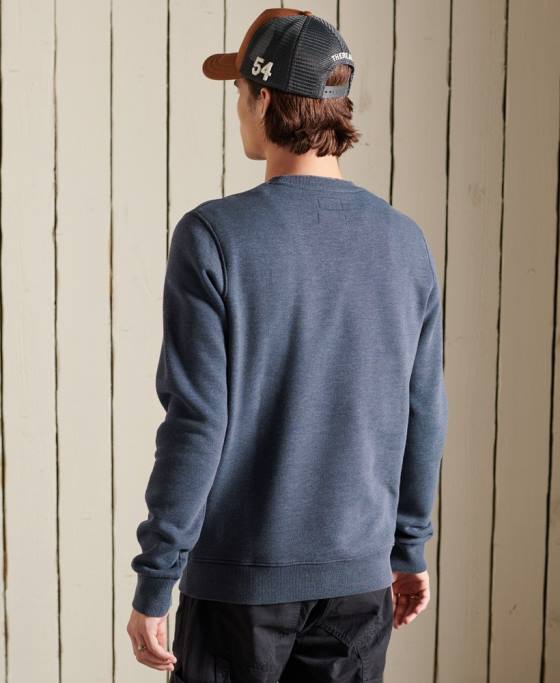 Superdry hanorac Heritage Mountain Crew îmbrăcăminte marina bărbați JX0Z846