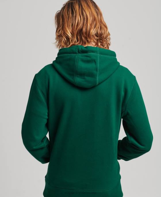 Superdry hanorac aplicat îmbrăcăminte verde bărbați JX0Z623