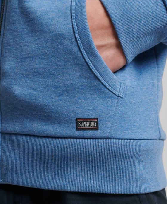 Superdry hanorac atletic cu fermoar pentru sală îmbrăcăminte albastru bărbați JX0Z511