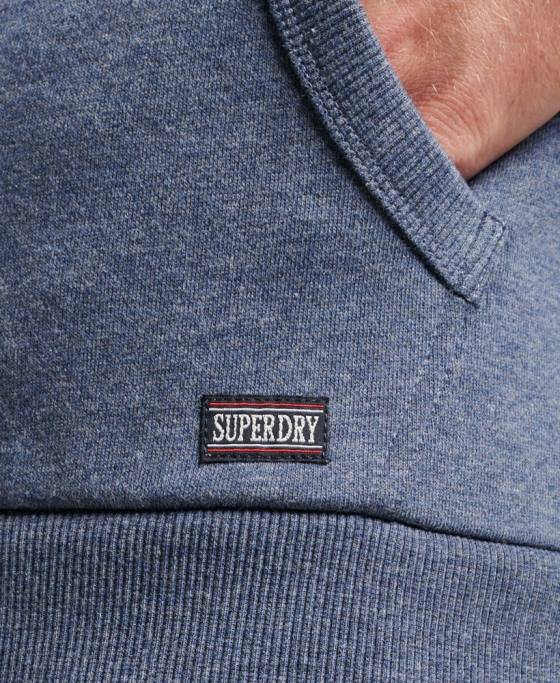 Superdry hanorac atletic cu fermoar pentru sală îmbrăcăminte marina bărbați JX0Z468