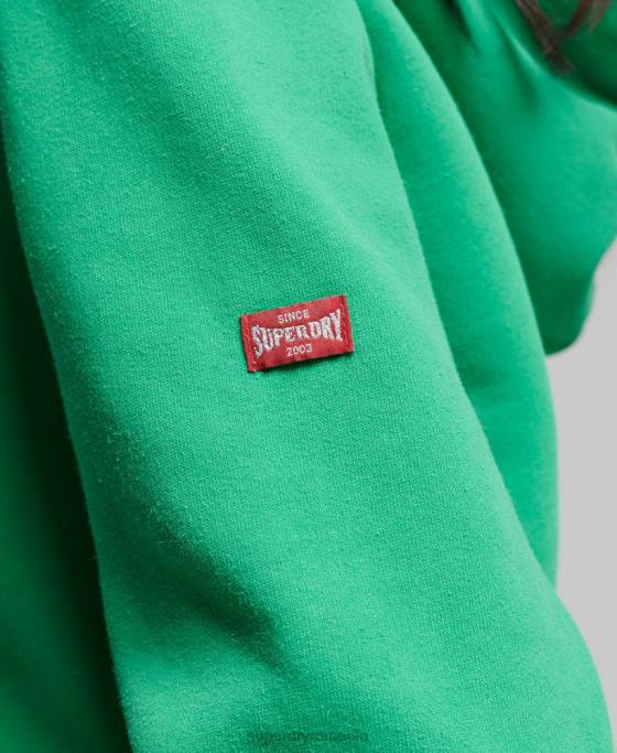 Superdry hanorac atletic de epocă îmbrăcăminte verde femei JX0Z3395