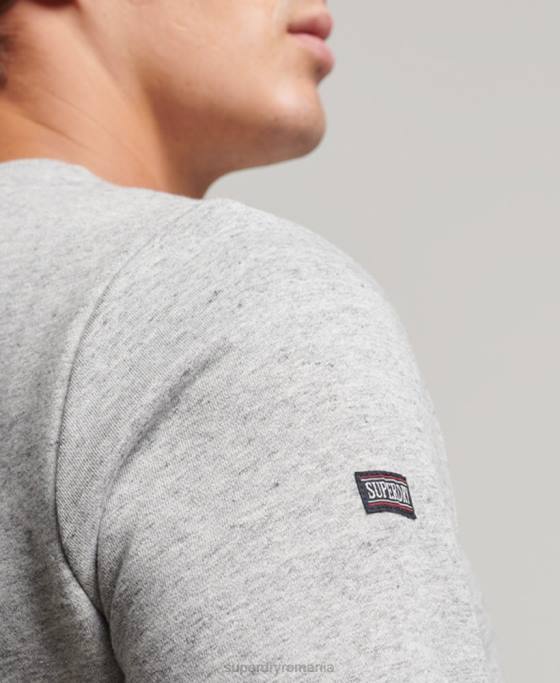 Superdry hanorac atletic vintage pentru gimnastica îmbrăcăminte gri bărbați JX0Z687