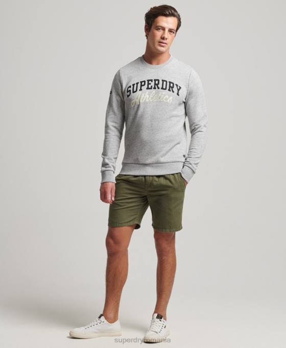 Superdry hanorac atletic vintage pentru gimnastica îmbrăcăminte gri bărbați JX0Z687