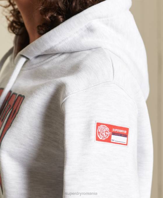 Superdry hanorac boho graphic ana îmbrăcăminte gri deschis femei JX0Z5956