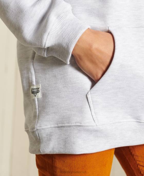 Superdry hanorac boho graphic ana îmbrăcăminte gri deschis femei JX0Z5956