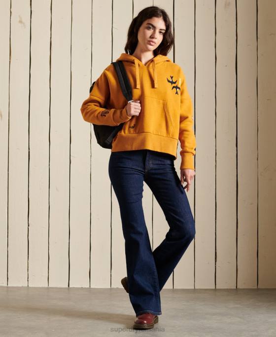Superdry hanorac boxy suika impodobit îmbrăcăminte aur femei JX0Z6099