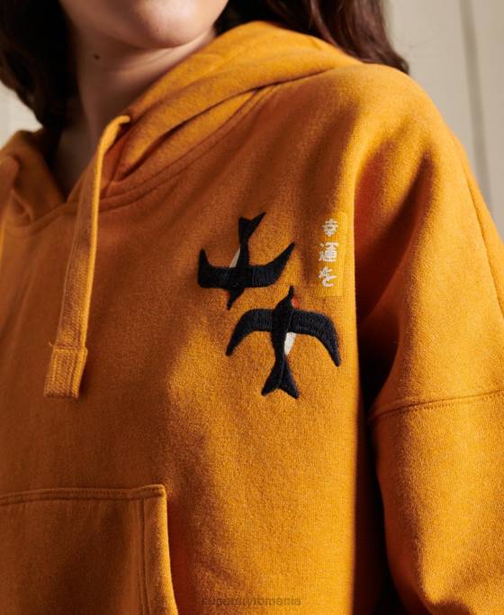 Superdry hanorac boxy suika impodobit îmbrăcăminte aur femei JX0Z6099