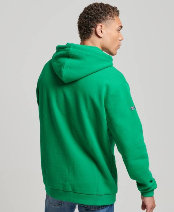 Superdry hanorac brodat cu logo-ul nucleului tonal îmbrăcăminte verde bărbați JX0Z5177