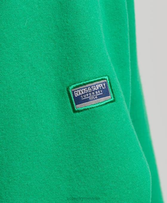 Superdry hanorac brodat cu logo-ul nucleului tonal îmbrăcăminte verde bărbați JX0Z5177