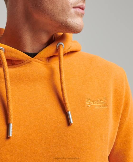 Superdry hanorac brodat cu logo vintage îmbrăcăminte galben bărbați JX0Z650