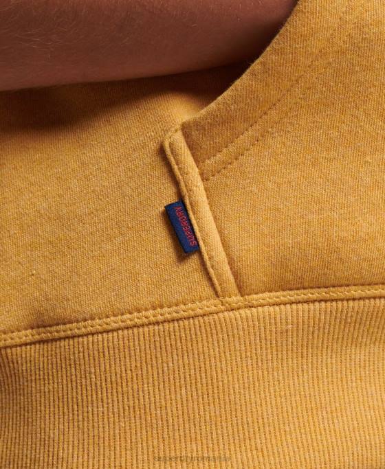 Superdry hanorac brodat cu logo vintage îmbrăcăminte galben femei JX0Z3344