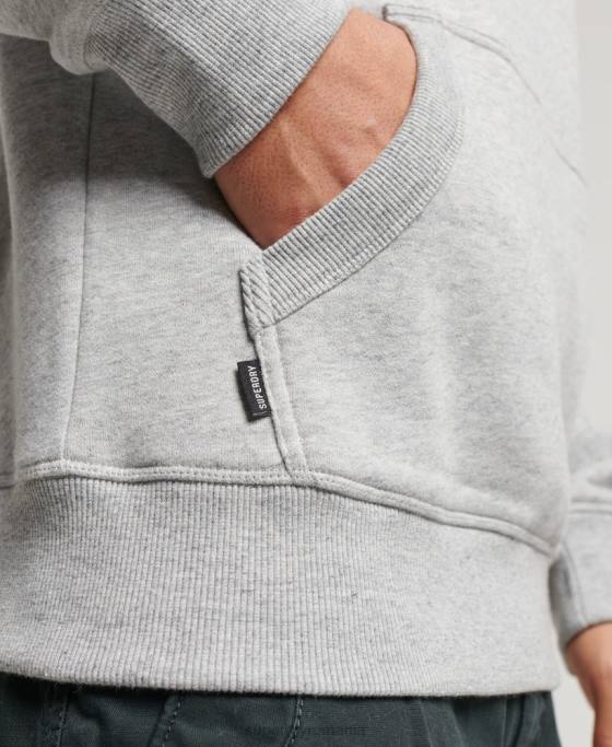 Superdry hanorac brodat cu logo vintage îmbrăcăminte gri bărbați JX0Z477