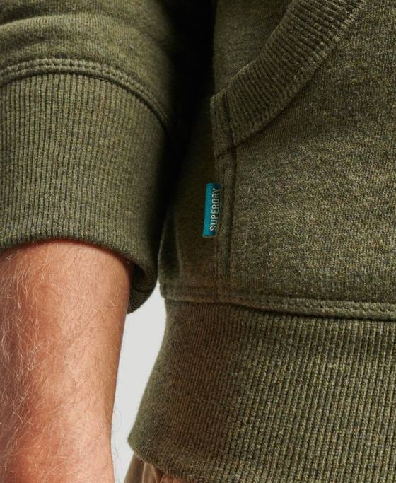 Superdry hanorac brodat cu logo vintage îmbrăcăminte kaki bărbați JX0Z625