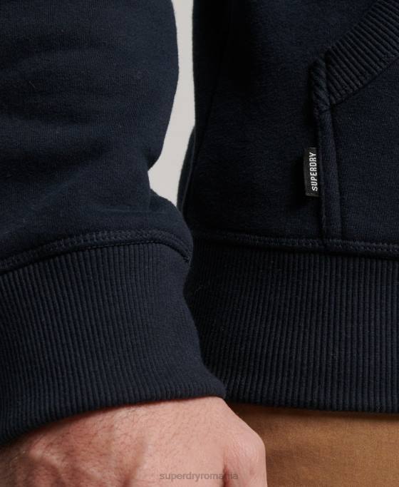 Superdry hanorac brodat cu logo vintage îmbrăcăminte marina bărbați JX0Z64