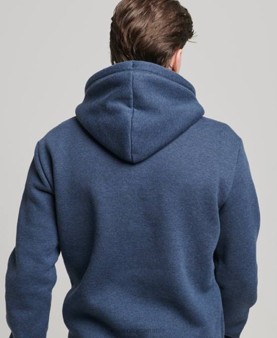 Superdry hanorac brodat cu logo vintage îmbrăcăminte marina bărbați JX0Z754