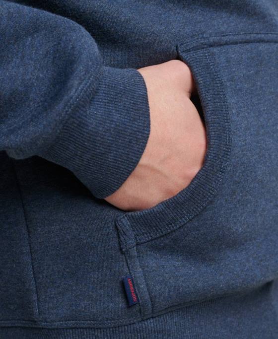 Superdry hanorac brodat cu logo vintage îmbrăcăminte marina bărbați JX0Z754