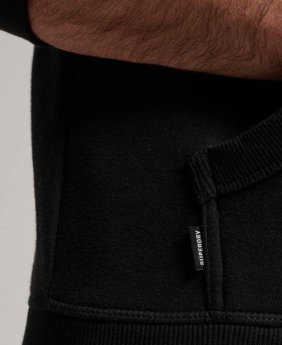 Superdry hanorac brodat cu logo vintage îmbrăcăminte negru bărbați JX0Z685