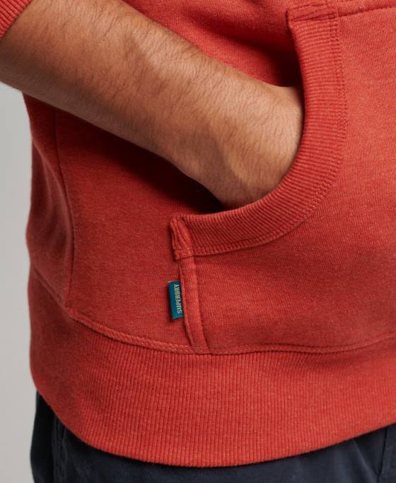 Superdry hanorac brodat cu logo vintage îmbrăcăminte portocale bărbați JX0Z791