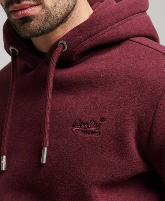 Superdry hanorac brodat cu logo vintage îmbrăcăminte roșu bărbați JX0Z455