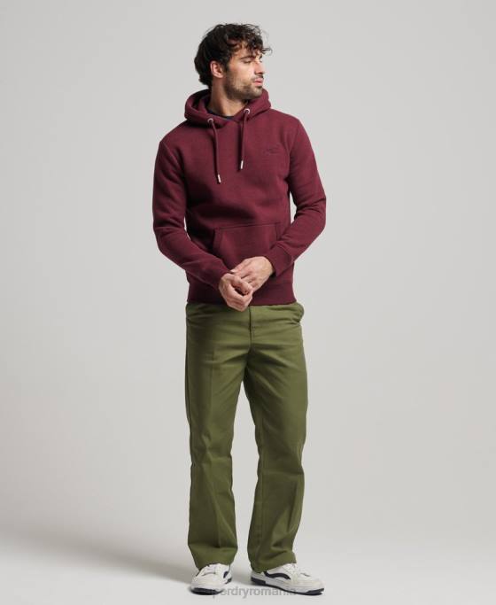 Superdry hanorac brodat cu logo vintage îmbrăcăminte roșu bărbați JX0Z455