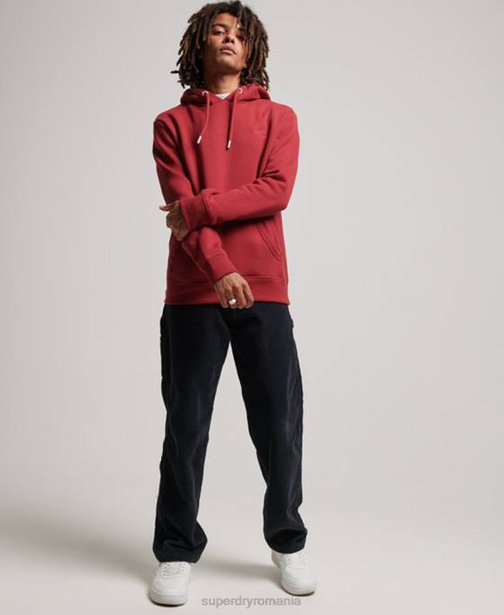 Superdry hanorac brodat cu logo vintage îmbrăcăminte roșu bărbați JX0Z738